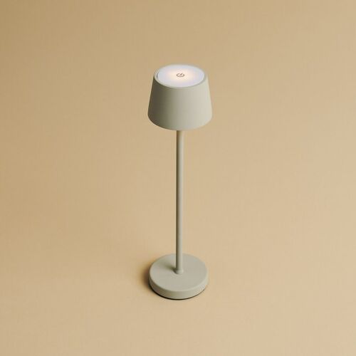 Vondel Shadow Grey Rechargeable and Cordless Lamp Perfect for Hospitality Industry – Wirelessly Rechargeable via Charging Station