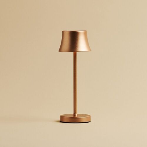 De Pijp Copper Rechargeable Table Lamp – Wireless Charging, Dimmable Lamp & 3 Light Colors