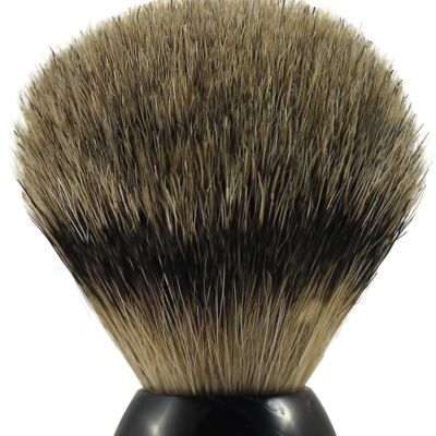 Shaving brush, real horn, dark (Article No .: 53371)