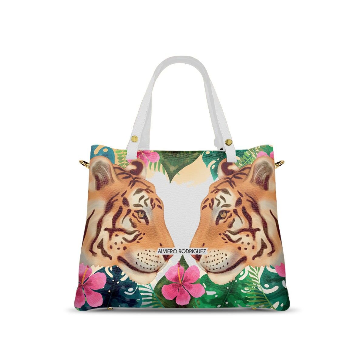 Soledad Weiße Wildtiger-Tasche