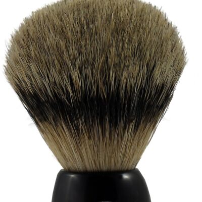 Shaving brush, real horn, dark (Article No .: 53372)
