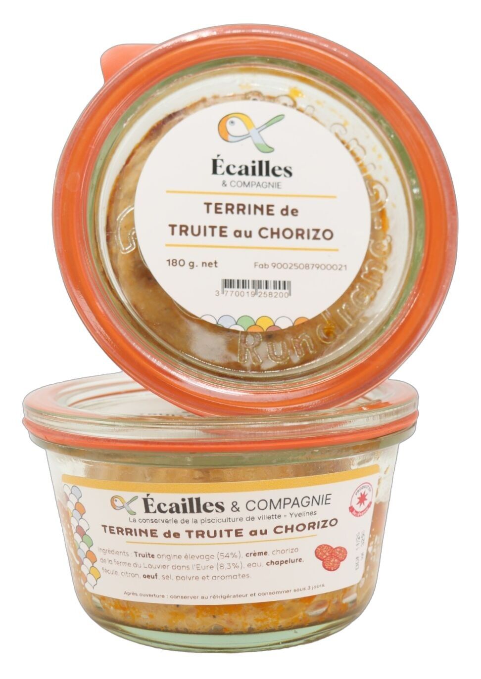 Terrina di trota con chorizo ​​(180g).