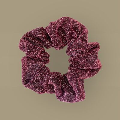 Scrunchie glitterato - Prugna