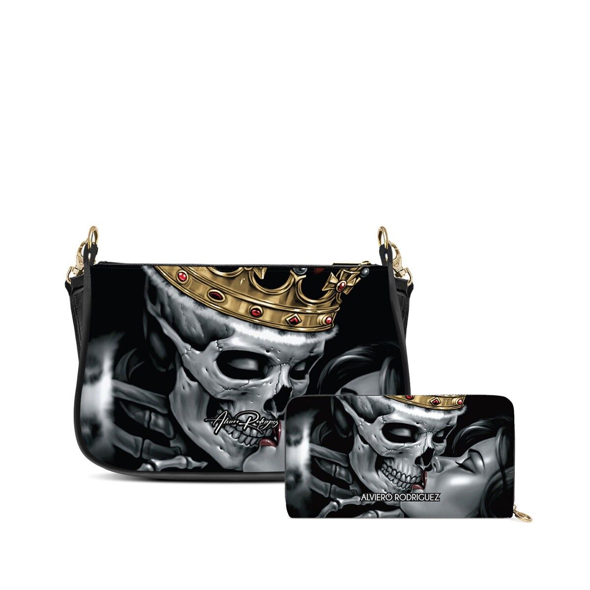 Promo Desiree und Skull Love Geldbörse mit Reißverschluss