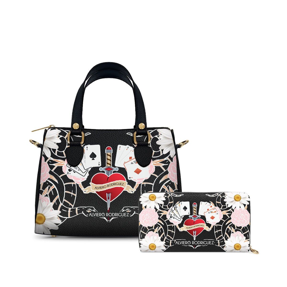 Portefeuille zippé Promo Ivy Chest and Heart Game