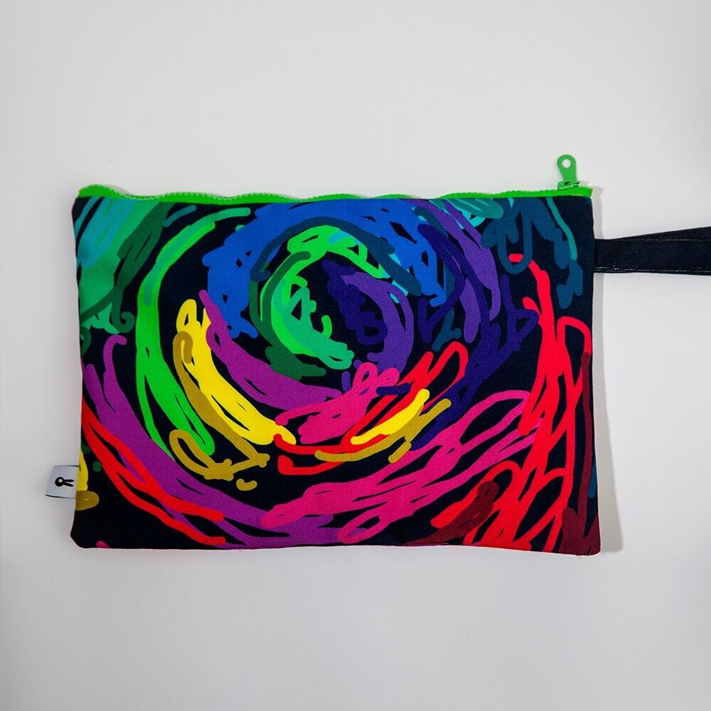 Rainbow Rose Carry-All Pouch