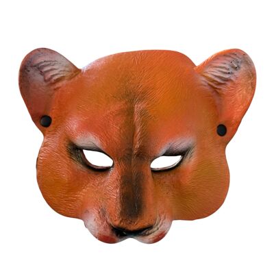 Máscara de puma naranja