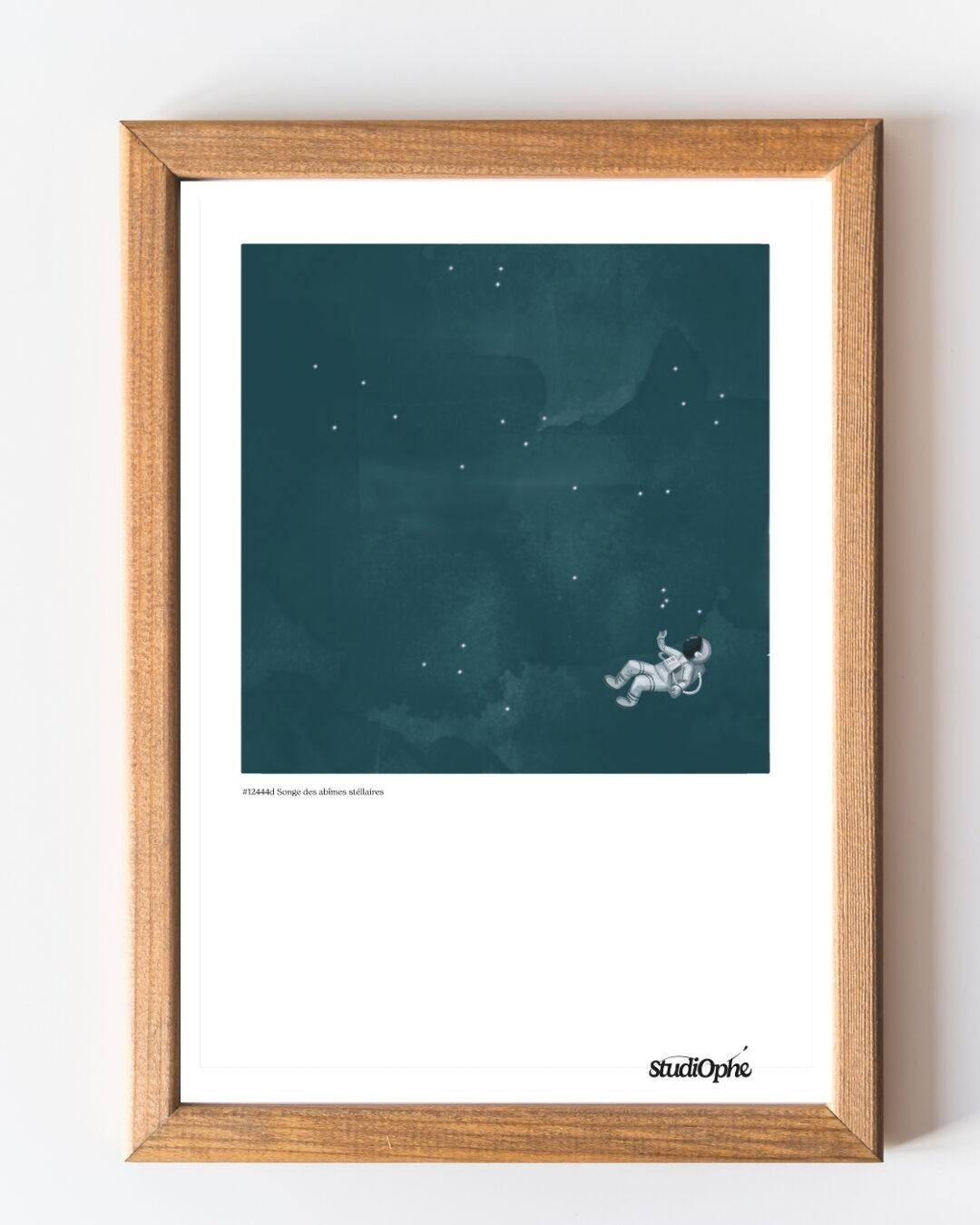 Aquarellplakat Traum der Sternenabgründe