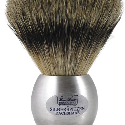 Shaving brush brushed aluminum (Article No .: 53861)