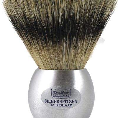 Shaving brush brushed aluminum (Article No .: 53862)