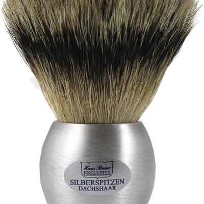 Shaving brush brushed aluminum (Article No .: 53863)