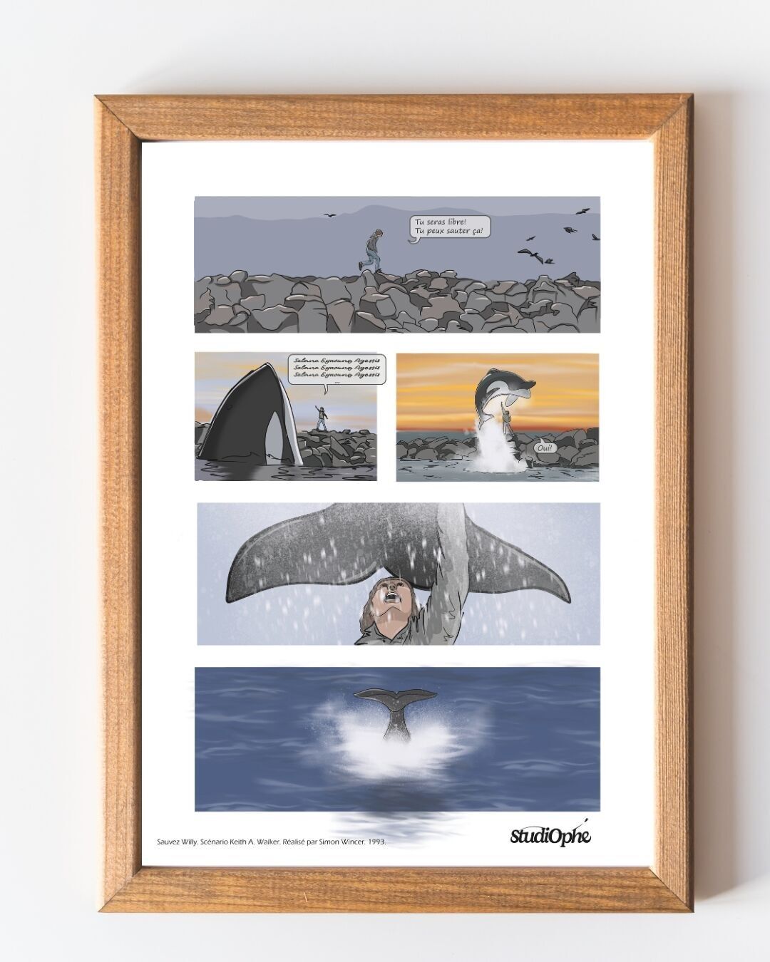 Affiche BD Willy le grand saut