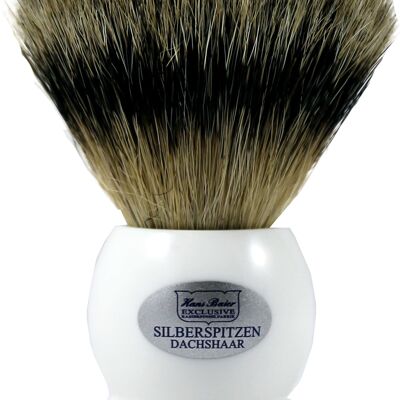 Shaving brush acrylic white (Article No .: 53972)