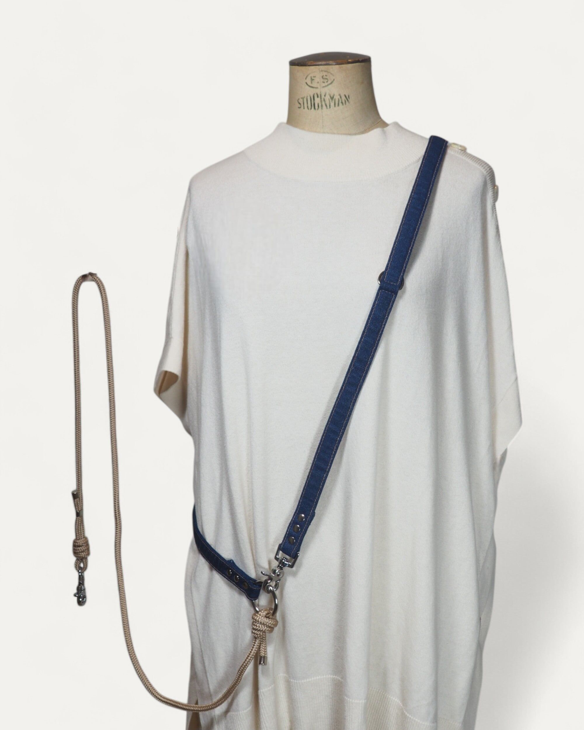 Il guinzaglio a 3 posizioni Jean & Corde