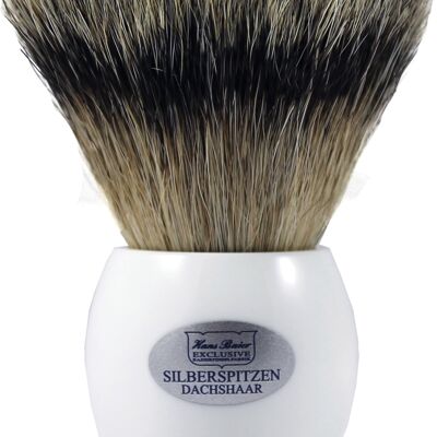 Shaving brush acrylic white (Article No .: 53974)