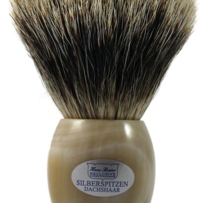 Shaving brush edition hair with real horn handle (Article No .: 54363)