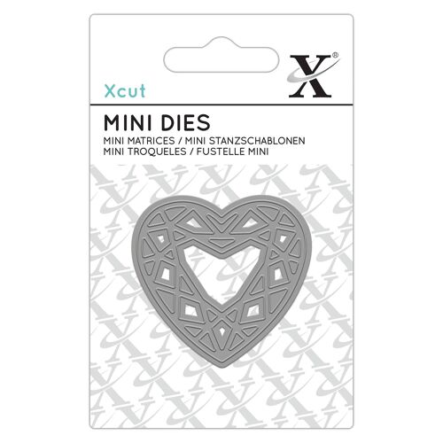 Xcut Mini Die, Gemstone, Silver, Single Die, Ideal to use on a Birthday Card and Birthday Decoration, Perfect Card Making Supplies for your Craft Sets & Die Cutting Machine