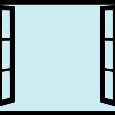 Espejo de jardín SunCatcher rectangular con ventana abierta en varios tamaños