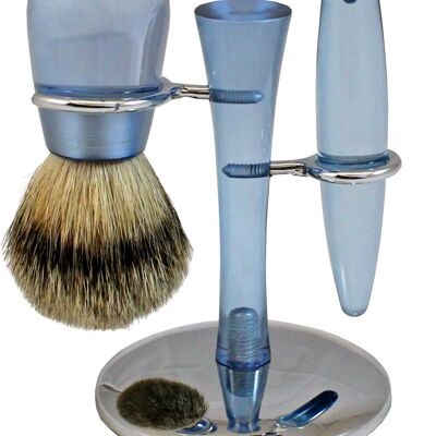 Set de rasage acrylique bleu (N° d'article : 76134)