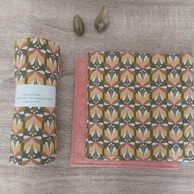 6 feuilles essuies tout lavable motifs vintage avec ou sans pressions disponible de suite