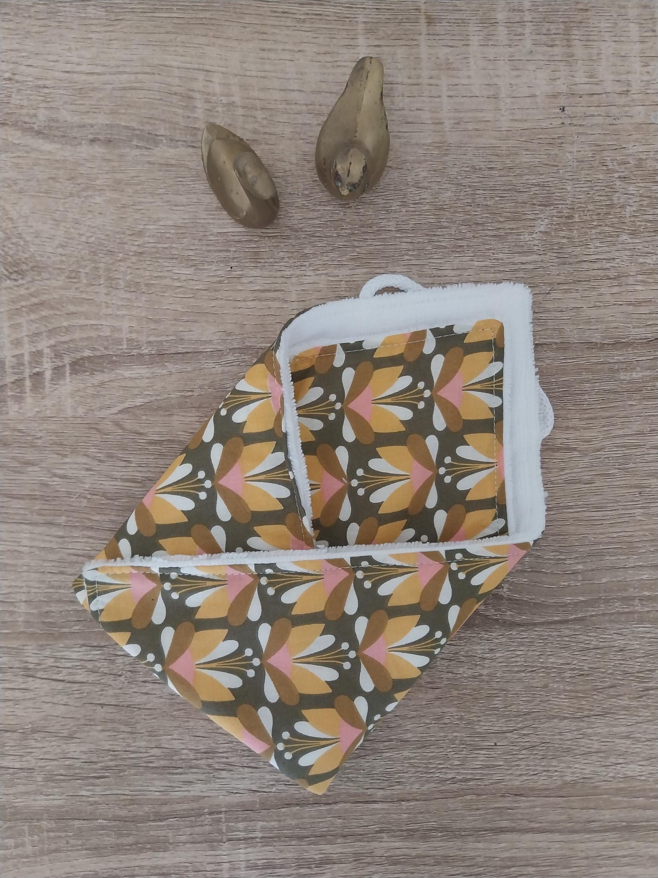 Bamboo sponge face towel or hand towel, 30*30cm vintage