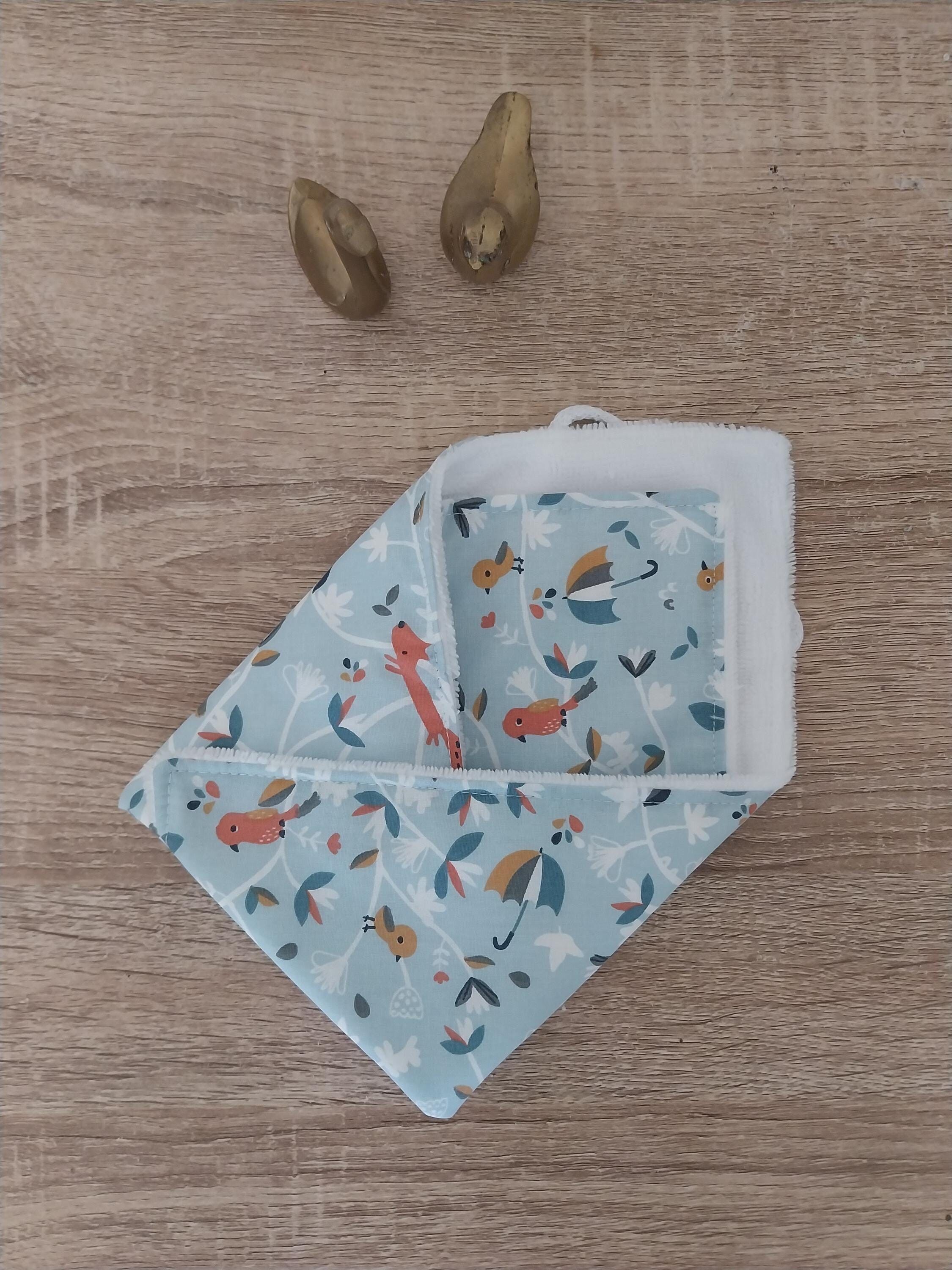 Bamboo sponge face towel or hand towel, 30*30cm monkeys