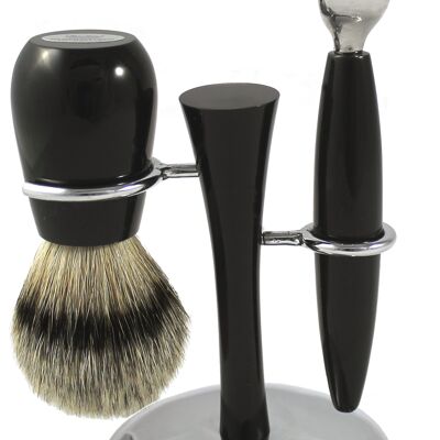 Shaving set acrylic black (Article No .: 76136)