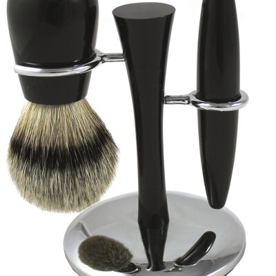 Shaving set acrylic black (Article No .: 76136)