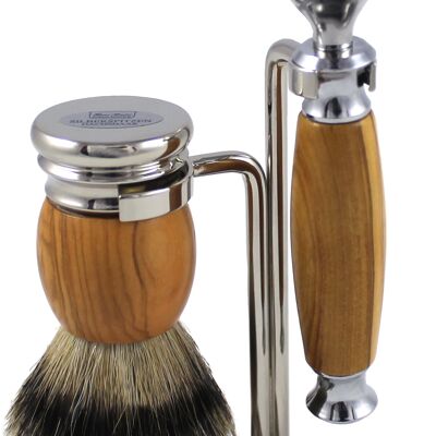 Shaving set olive wood (Article No .: 76677)