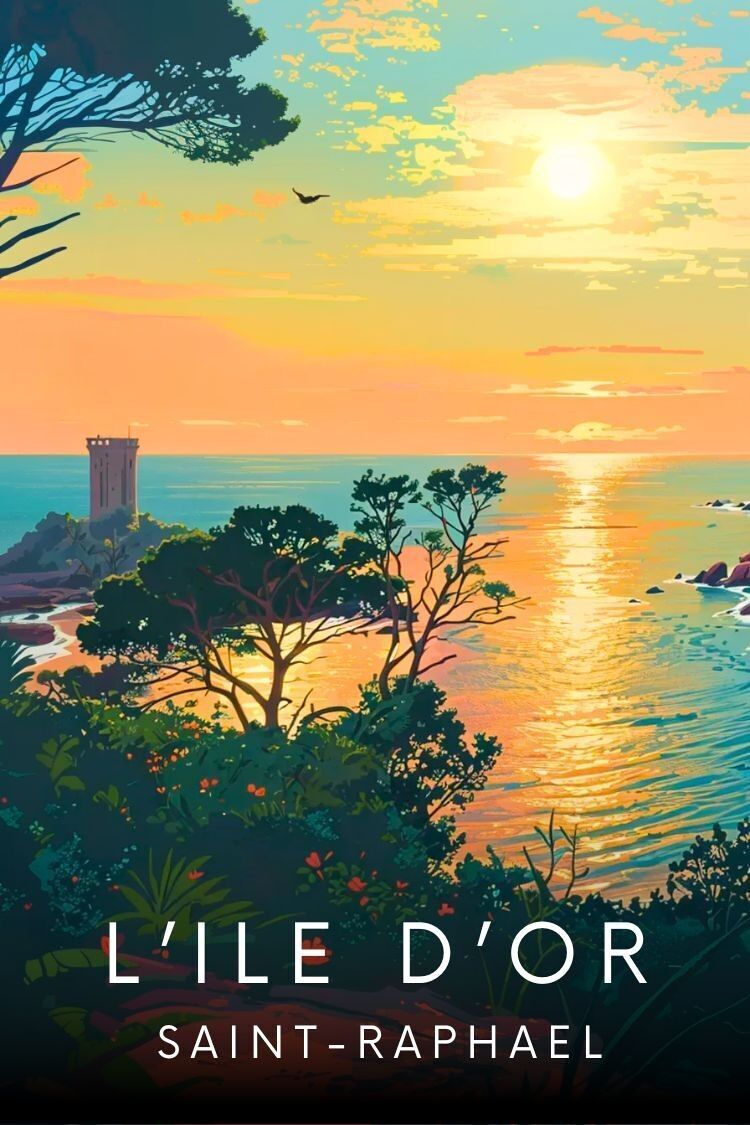 Affiche L'île d'Or - Saint-Raphaël / Fréjus