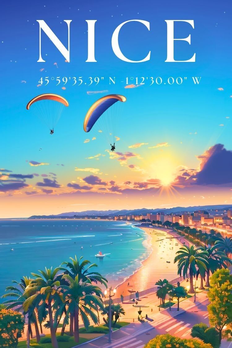 Bel poster - Spiaggia e Costa Azzurra