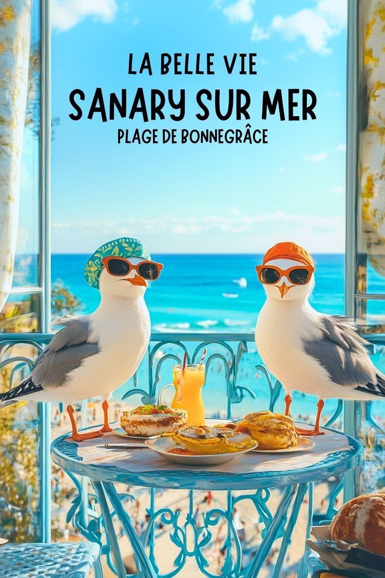 Manifesto umoristico Sanary-sur-Mer - La bella vita a Bonnegrâce