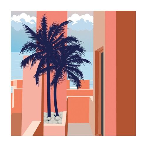 ENJOY ART - Peinture par numéros 30x30cm Sous les palmiers