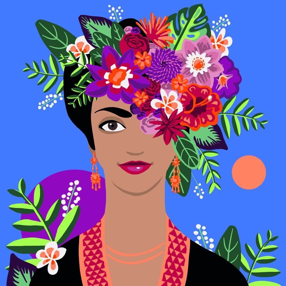 GODITI L'ARTE - Dipingere con i numeri 30x30cm Frida