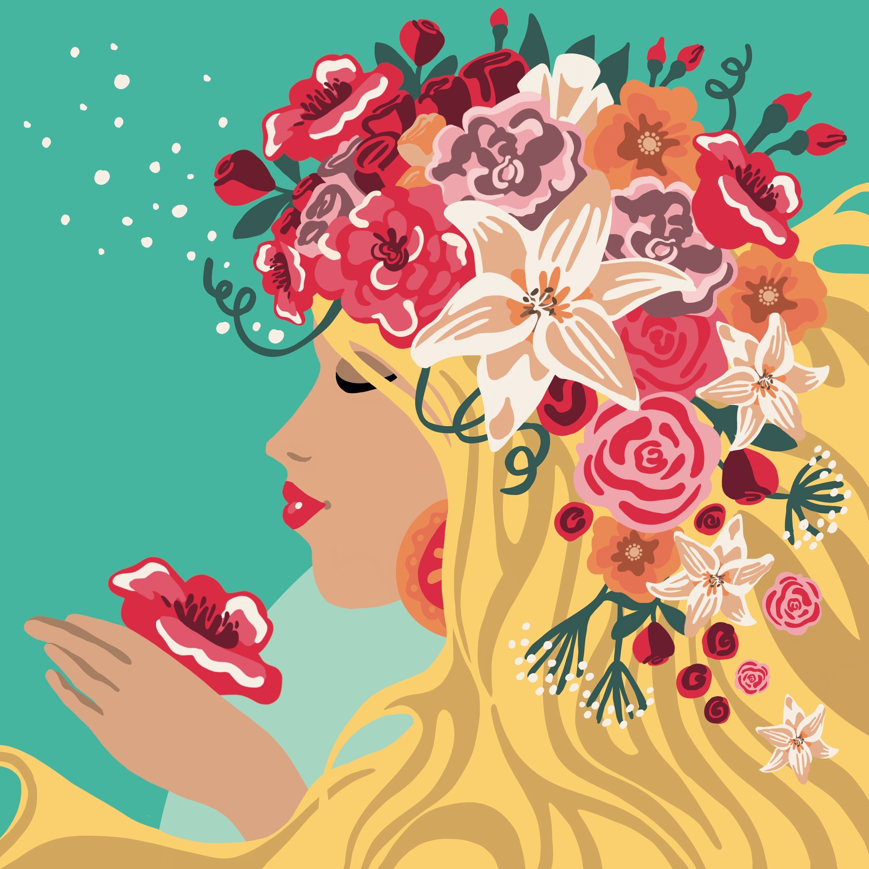 GODITI L'ARTE - Dipingere con i numeri 30x30cm Sylvia