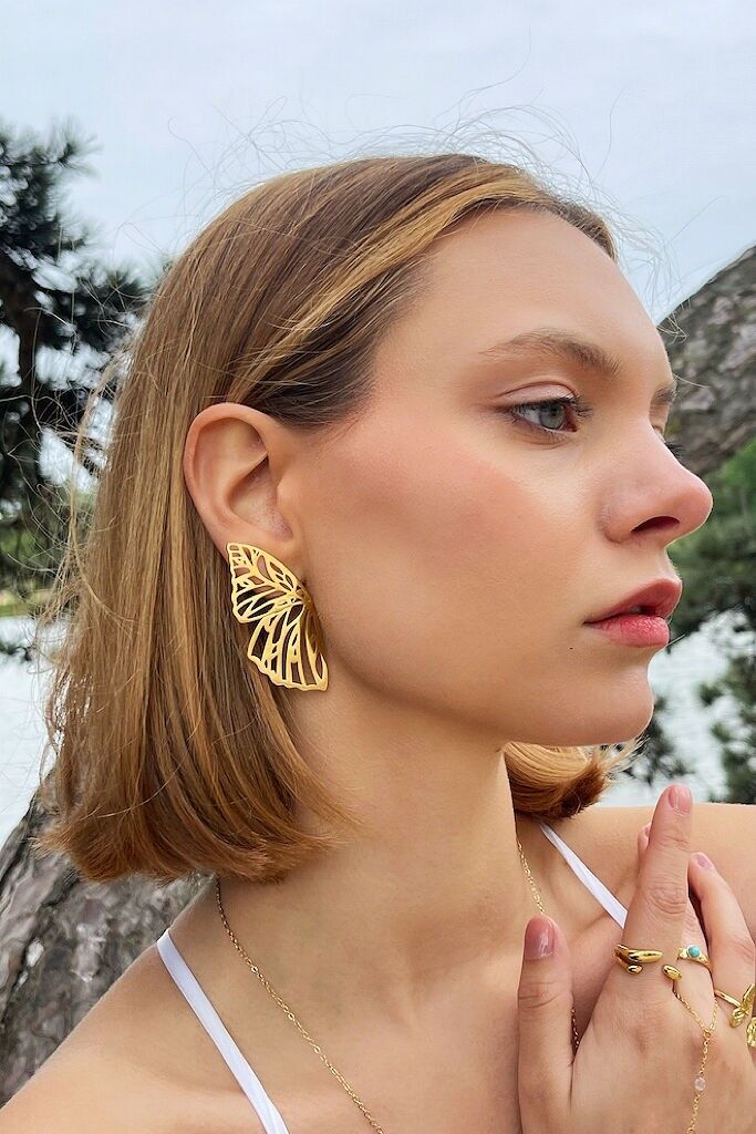 Ohrringe aus Edelstahl 124AQ382