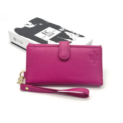 Women's genuine leather wallet with phone case, EC COVERI, art. EC25760-23.290