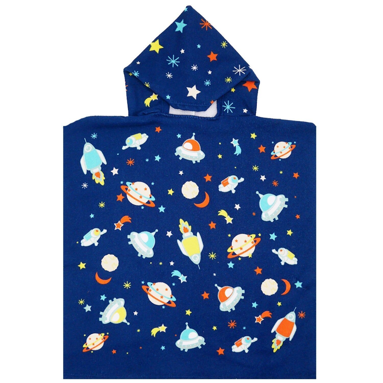 Poncho per bambini in microfibra Blu 60x60 250g/m² - Poncho Galaxy