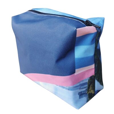 Eco-friendly upcycled toiletry bag - France