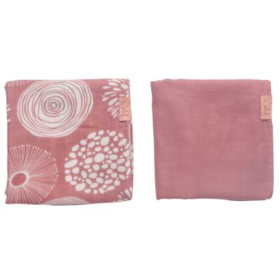 Wickel 80x80 cm 2-PACK Sparkle Rose