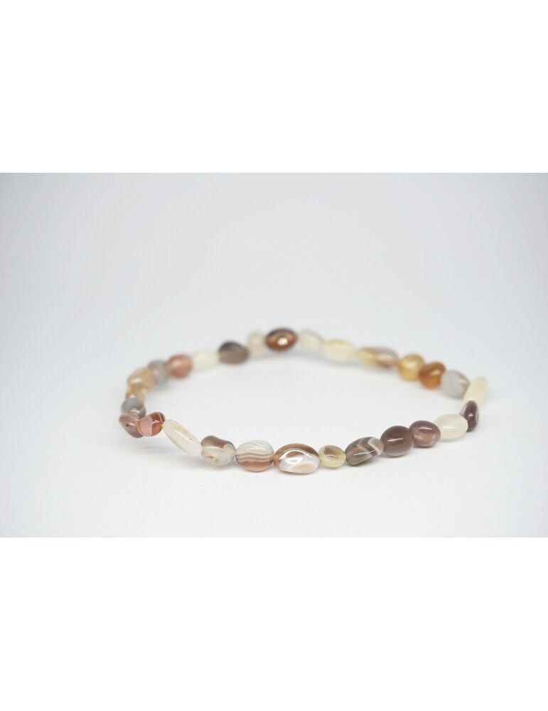 Small pebble botsawana agate bracelet