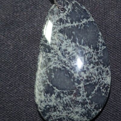 Pendentif Cabochon obsidienne Spider A