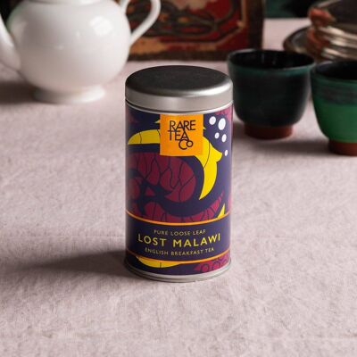 Lost Malawi English Breakfast Loose Leaf Black Tea, 50g Tin