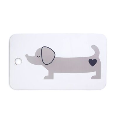 Dachshund Cutting Board - Gray