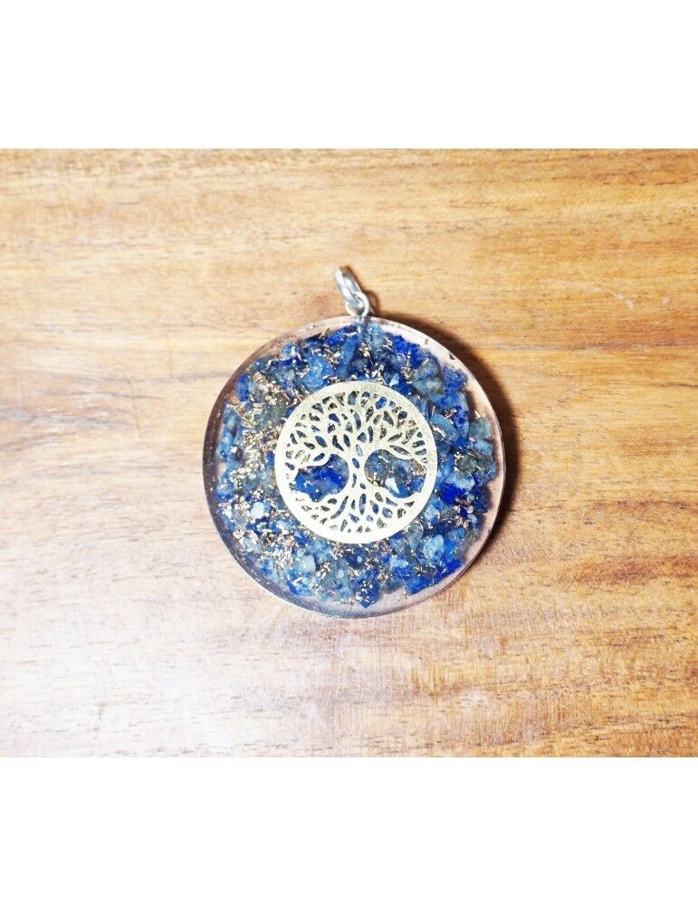 Pendentif Orgonite Arbre de Vie lapis lazuli