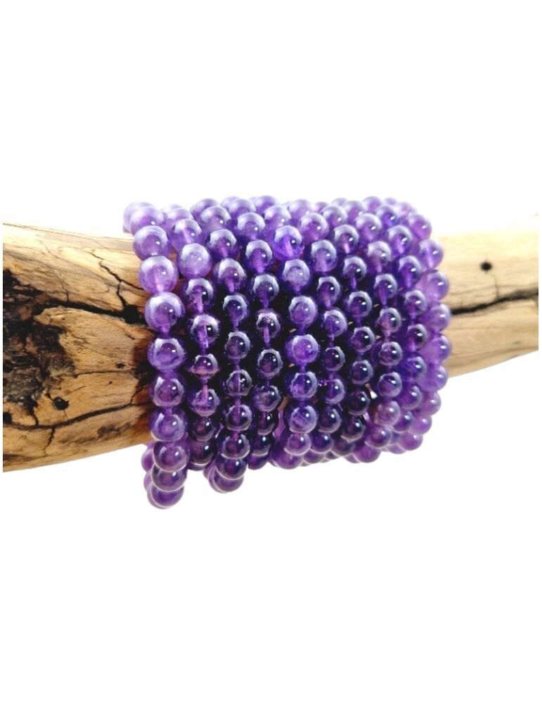 Uruguay amethyst bracelet AA beads