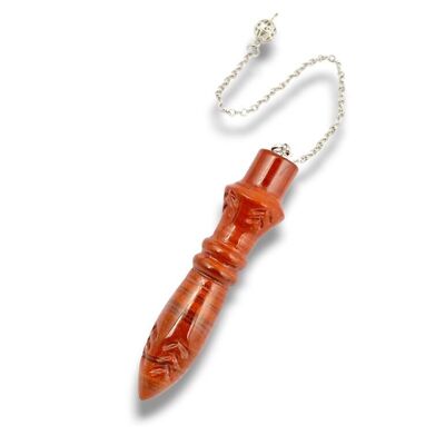 Pendolo Thot XL in diaspro rosso