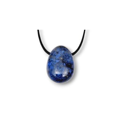 Pendentifs percés travers Dumortiérite lot x5