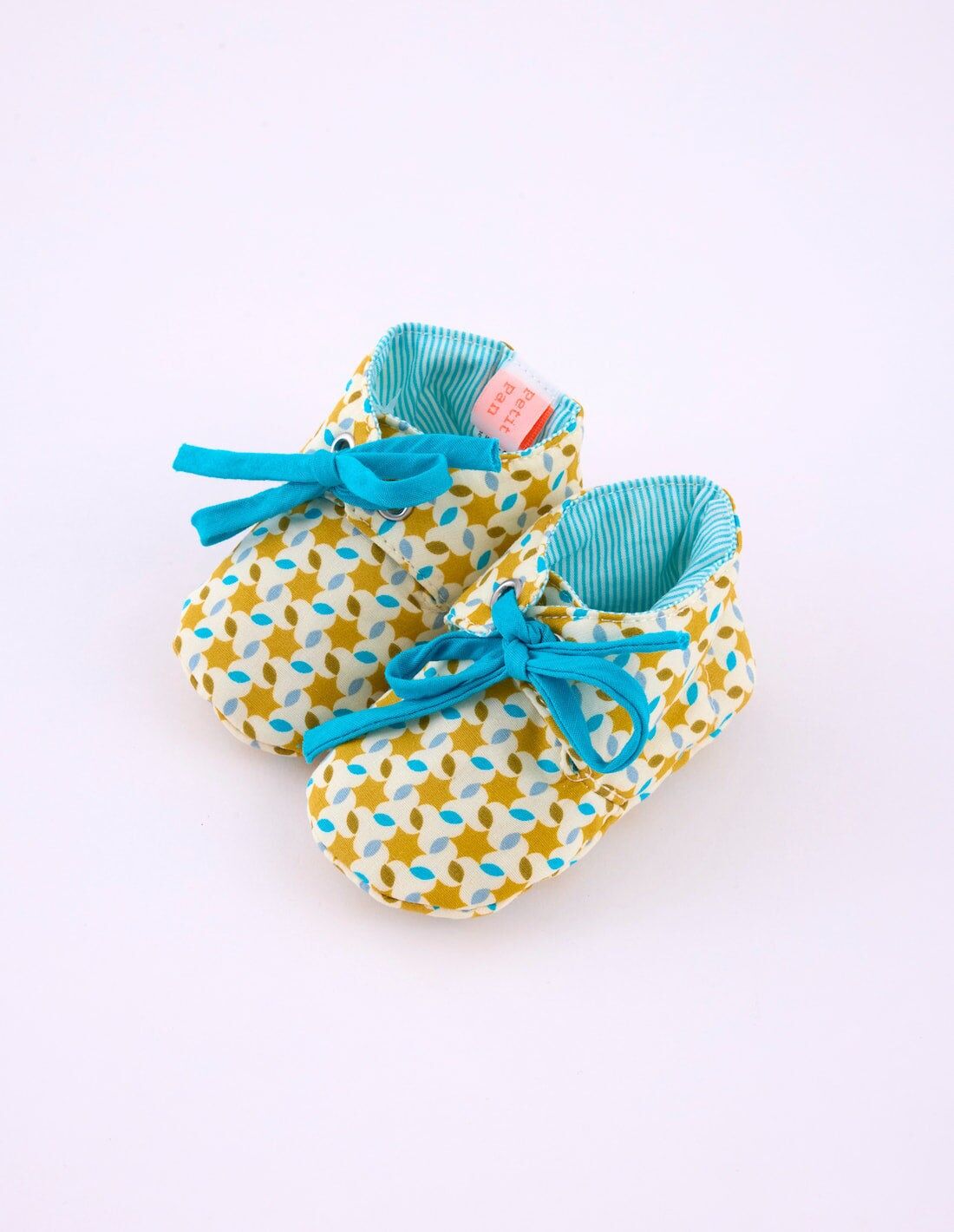 Moussem saffron baby slippers