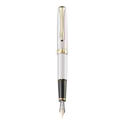 Excellence A2 White Pearl Fountain Pen 14 ct